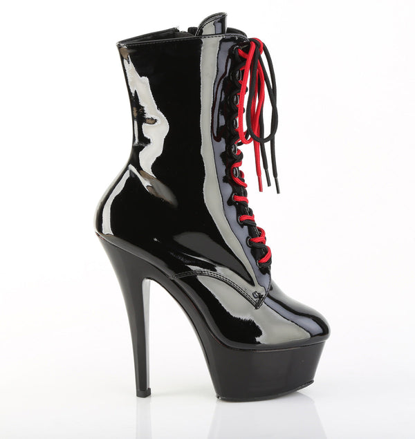 KISS-1020-1 Plateau Stiefeletten - Schwarz Lack von Pleaser – Ansicht 5