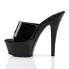 KISS-201 Plateau Pantoletten Lack Schwarz von Pleaser – Ansicht 3