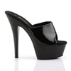 KISS-201 Plateau Pantoletten Lack Schwarz von Pleaser – Ansicht 5
