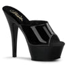 KISS-201 Plateau Pantoletten Lack Schwarz von Pleaser