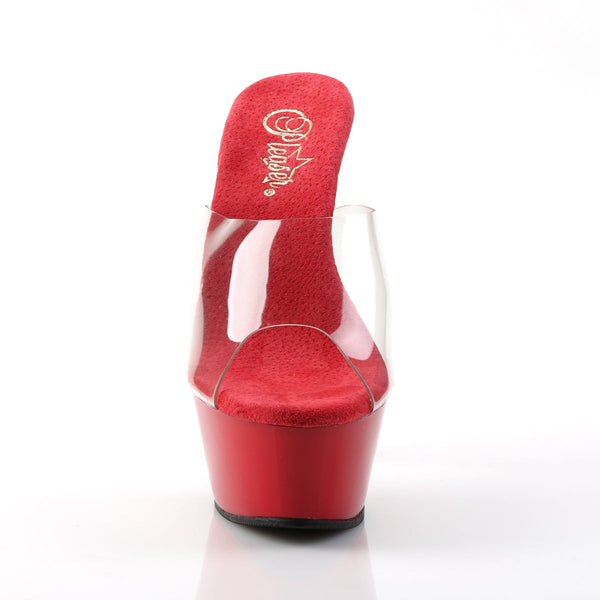 KISS-201 Sandalette Plateauschuhe Rot von Pleaser – Ansicht 2