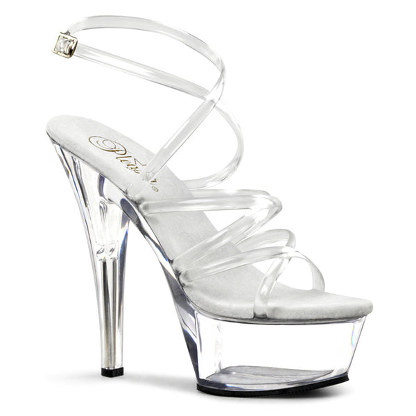 KISS-206 Plateau Sandaletten klar von Pleaser