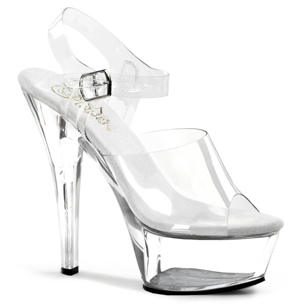 KISS-208 Plateau Sandaletten Transparent von Pleaser