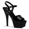 KISS-209 Plateau Sandaletten Lack Schwarz von Pleaser