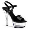 KISS-209 Plateau Sandaletten Schwarz/Transparent von Pleaser