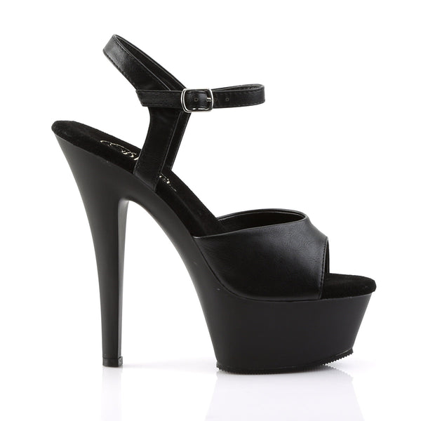 KISS-209 Plateau Sandaletten Matt Schwarz von Pleaser – Ansicht 5