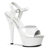 KISS-209 Plateau Sandaletten Lack Weiß von Pleaser