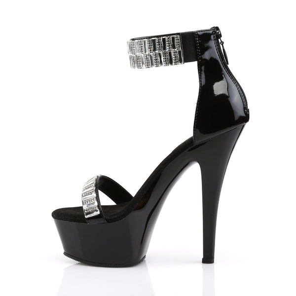 KISS-269RS Plateau Sandaletten schwarz von Pleaser – Ansicht 3