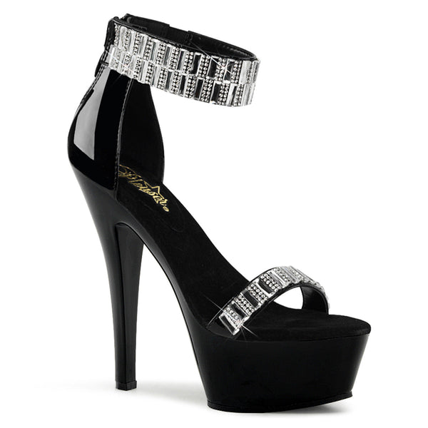 KISS-269RS Plateau Sandaletten schwarz von Pleaser