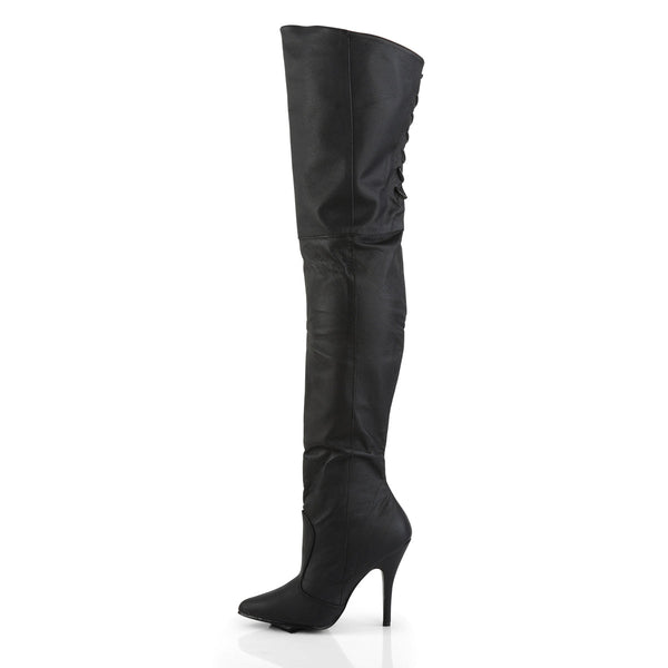 LEGEND-8899 Overknee Stiefel Schwarz Echtleder von Pleaser – Ansicht 3
