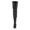 LEGEND-8899 Overknee Stiefel Schwarz Echtleder von Pleaser – Ansicht 4