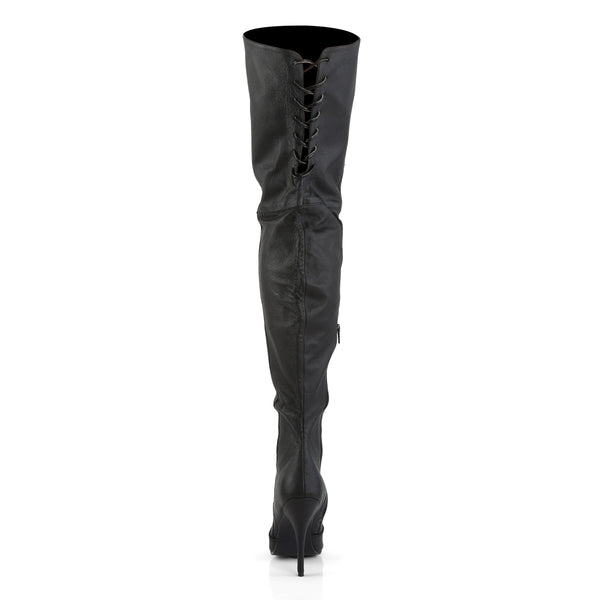 LEGEND-8899 Overknee Stiefel Schwarz Echtleder von Pleaser – Ansicht 4
