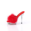 LIP-101-8 Plateau Pantoletten Rot/Transparent von Fabulicious – Ansicht 3