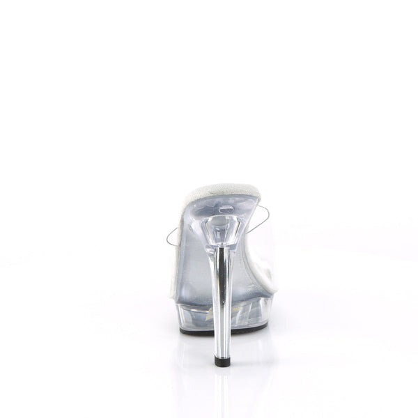 LIP-101 Plateau Pantoletten Transparent von Fabulicious – Ansicht 4