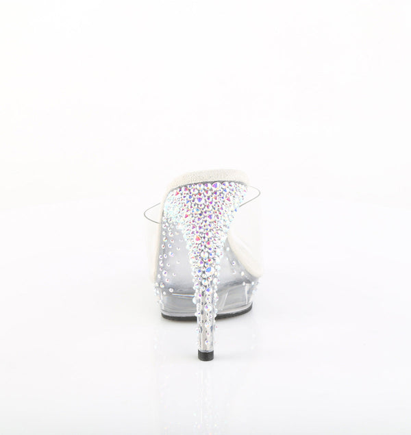 LIP-101CAS Plateau Pantoletten Glitzer von Fabulicious – Ansicht 4