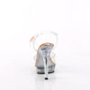 LIP-108 Plateau Sandaletten Transparent/Rose Gold von Fabulicious – Ansicht 4