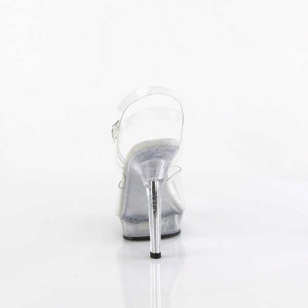 LIP-108MG Plateau Sandaletten transparent-silber von Fabulicious – Ansicht 4