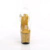 LOVESICK-708SG - Plateau High Heel Sandaletten - Gold Glitzer von Pleaser – Ansicht 2
