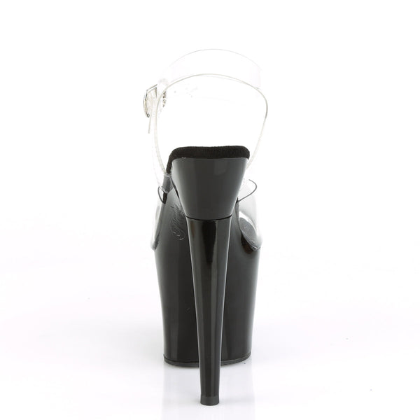 LOVETHORN-708 Sandalette Plateauschuhe Schwarz von Pleaser – Ansicht 4