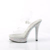 MAJESTY-508DM Plateau Sandaletten - Transparent von Fabulicious – Ansicht 3