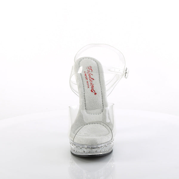 MAJESTY-508SDT Plateau Sandaletten - Transparent von Fabulicious – Ansicht 2