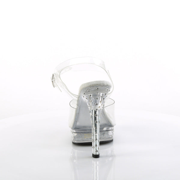 MAJESTY-508SDT Plateau Sandaletten - Transparent von Fabulicious – Ansicht 4