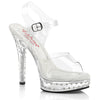 MAJESTY-508SDT Plateau Sandaletten - Transparent von Fabulicious