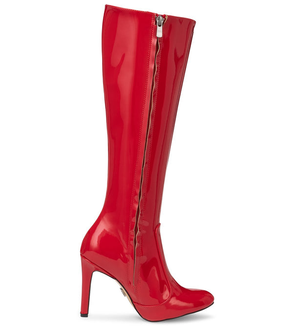 Michael Soul DONNA - Klassische Stiletto Stiefel in rot lack SALE