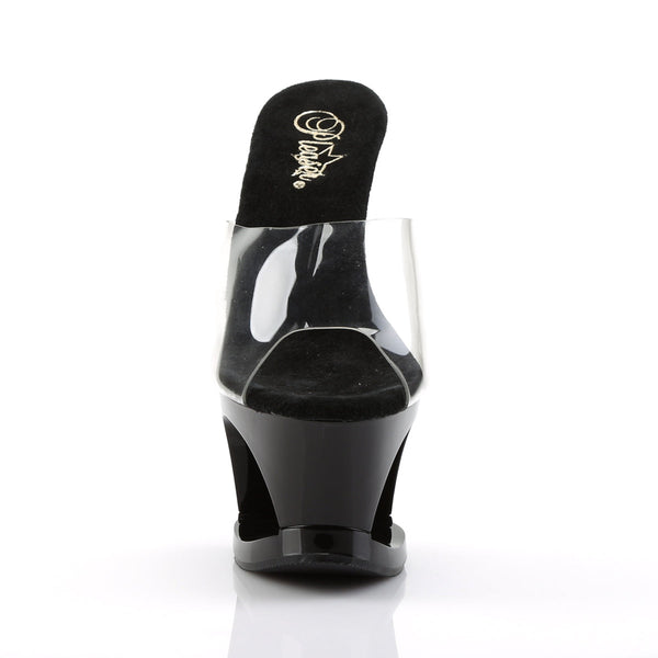 MOON-701HRS Plateau Pantoletten schwarz von Pleaser – Ansicht 2