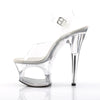 MOON-708 Plateau Sandaletten Transparent von Pleaser – Ansicht 3