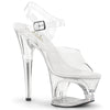 MOON-708 Plateau Sandaletten Transparent von Pleaser