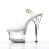 MOON-708DM Plateau Sandaletten klar/transparent von Pleaser – Ansicht 3