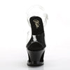 MOON-708HRS Plateau Sandaletten Schwarz von Pleaser – Ansicht 2