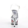 MOON-708HRS Plateau Sandaletten Transparent von Pleaser – Ansicht 4