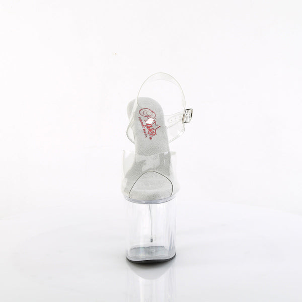 NAUGHTY-808 Plateau Sandaletten - Transparent von Pleaser – Ansicht 2