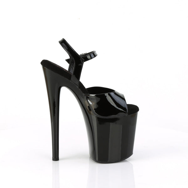 NAUGHTY-809 Plateau Sandaletten - Schwarz von Pleaser – Ansicht 5