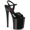 NAUGHTY-809 Plateau Sandaletten - Schwarz| Pleaser