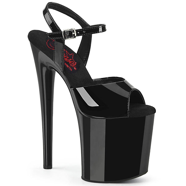 NAUGHTY-809 Plateau Sandaletten - Schwarz von Pleaser