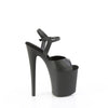 NAUGHTY-809 - Plateau High Heel Sandaletten - Schwarz Matt von Pleaser – Ansicht 5