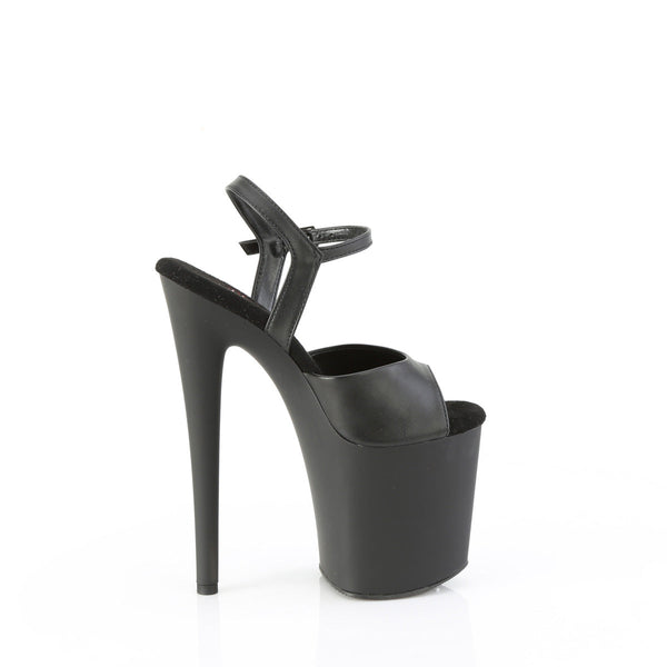 NAUGHTY-809 - Plateau High Heel Sandaletten - Schwarz Matt von Pleaser – Ansicht 5
