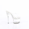 PASSION-701 - Plateau High Heel Pantoletten - Transparent von Pleaser – Ansicht 5