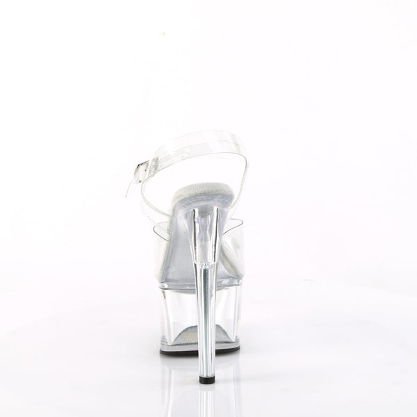 PASSION-708 Plateau Sandaletten - Transparent von Pleaser – Ansicht 4