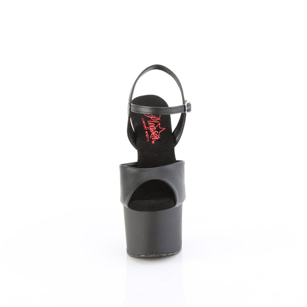 PASSION-709 - Plateau High Heel Sandaletten - Schwarz Matt von Pleaser – Ansicht 2