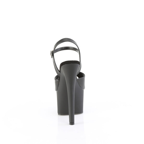 PASSION-709 - Plateau High Heel Sandaletten - Schwarz Matt von Pleaser – Ansicht 4