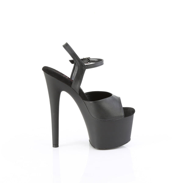 PASSION-709 - Plateau High Heel Sandaletten - Schwarz Matt von Pleaser – Ansicht 5