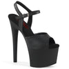 PASSION-709 - Plateau High Heel Sandaletten - Schwarz Matt von Pleaser