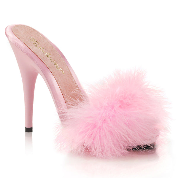 POISE-501F Pantoletten Baby Pink von Fabulicious