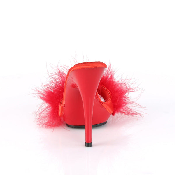 POISE-501F Pantoletten Rot von Fabulicious – Ansicht 4
