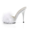 POISE-501F Pantoletten Weiß von Fabulicious – Ansicht 3