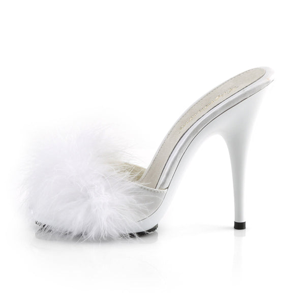 POISE-501F Pantoletten Weiß von Fabulicious – Ansicht 3